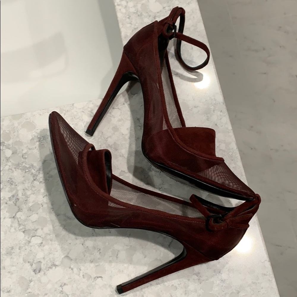 Alexander Wang burgundy mesh heels - Sabine Pumps